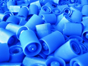 Şakirler Ürünleri Enjeksiyon Plastik Kapak Diş M9x1.25 Mavi Tırtıllı Ø18